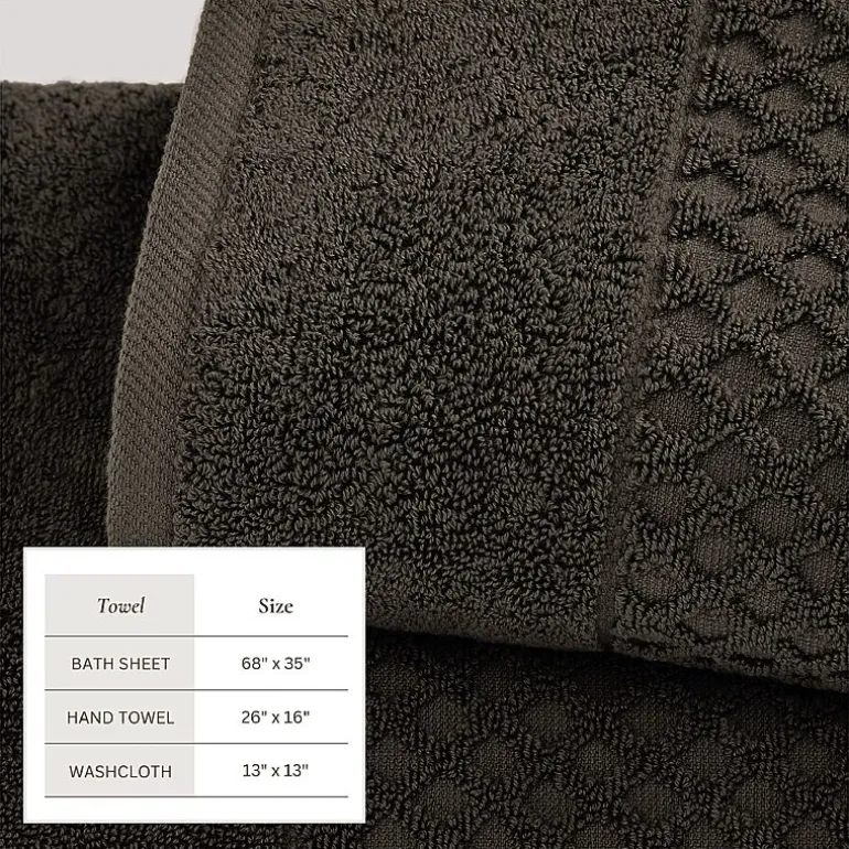 Linery Cotton Textured 6-pc. Quick Dry Bath Towel Set