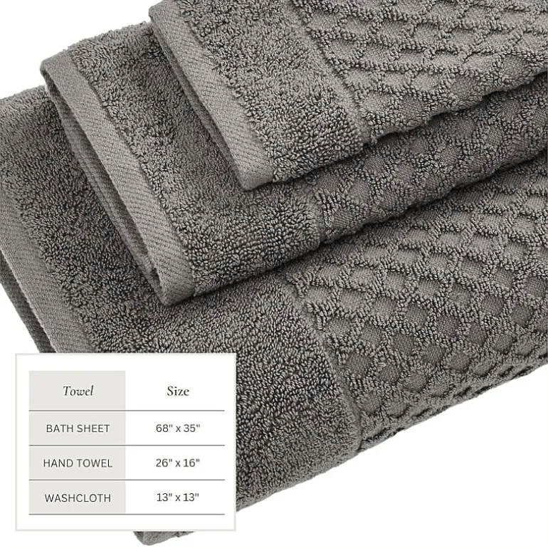 Linery Cotton Textured 6-pc. Quick Dry Bath Towel Set