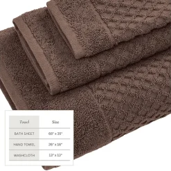 Linery Cotton Textured 6-pc. Quick Dry Bath Towel Set