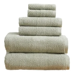 Linery Cotton Textured Weave 6-pc. Quick Dry Bath Towel Set