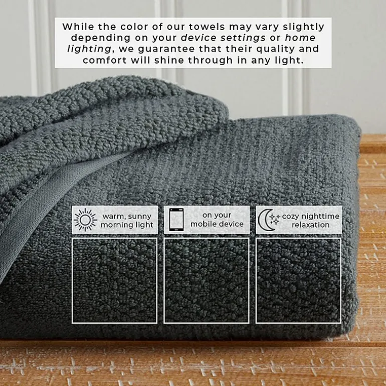 Linery Cotton Textured Weave 6-pc. Quick Dry Bath Towel Set