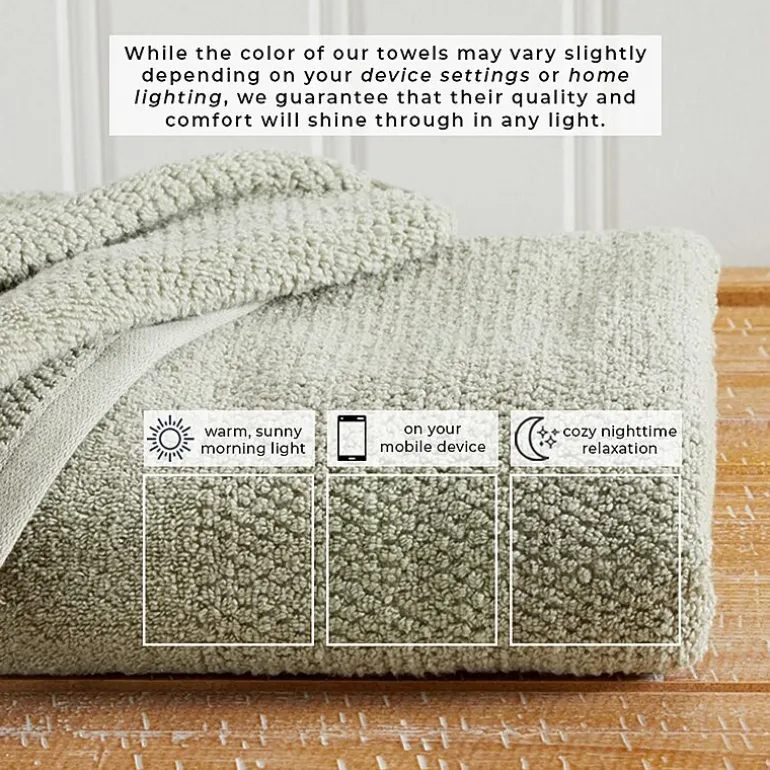 Linery Cotton Textured Weave 6-pc. Quick Dry Bath Towel Set