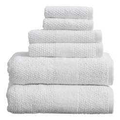 Linery Cotton Textured Weave 6-pc. Quick Dry Bath Towel Set