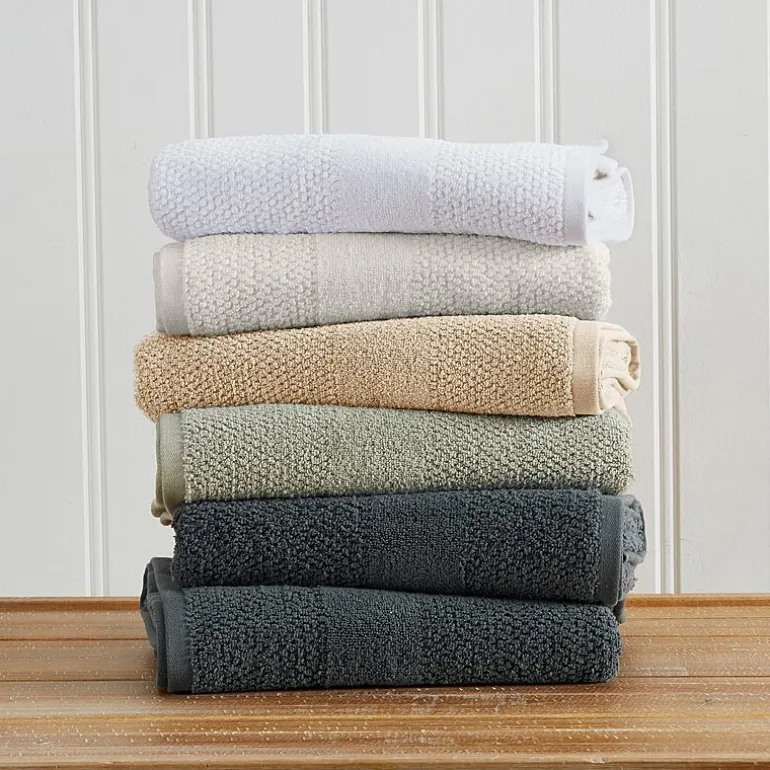 Linery Cotton Textured Weave 6-pc. Quick Dry Bath Towel Set