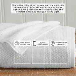 Linery Cotton Textured Weave 6-pc. Quick Dry Bath Towel Set