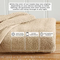 Linery Cotton Textured Weave 6-pc. Quick Dry Bath Towel Set