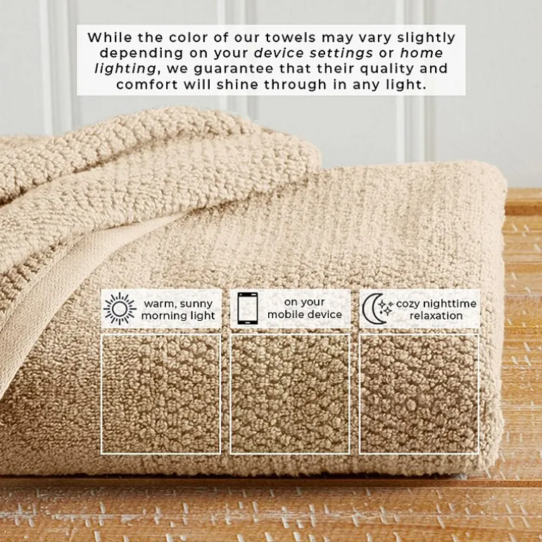 Linery Cotton Textured Weave 6-pc. Quick Dry Bath Towel Set