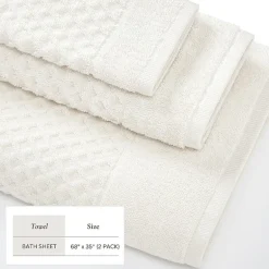Linery Cotton Waffle Oversized 2-pc. Bath Sheet