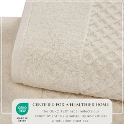 Linery Solid Cotton Textured Bath Sheet