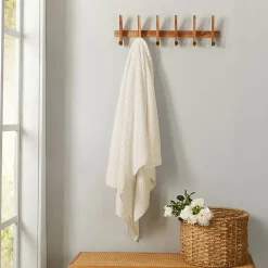 Linery Solid Cotton Textured Bath Sheet