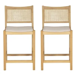 Linon Beymer 1 Pair Counter Height Bar Stool