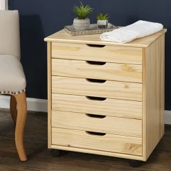 Linon Culton Office + Library Collection 6-Drawer File Cabinet