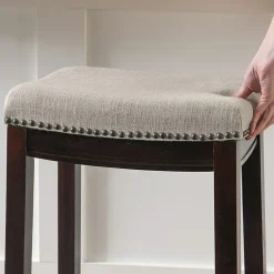 Linon Lakeland Swivel Counter Stool