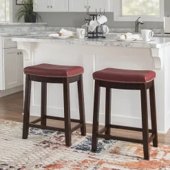 Linon Lakeland Swivel Counter Stool