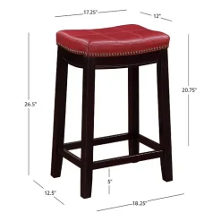 Linon Lakeland Swivel Counter Stool