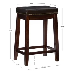 Linon Lakeland Swivel Counter Stool