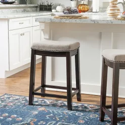 Linon Lakeland Swivel Counter Stool