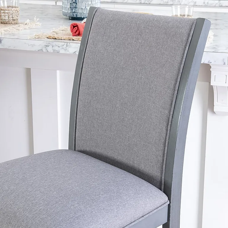 Linon Parrilla 2-pc. Counter Height Upholstered Bar Stool