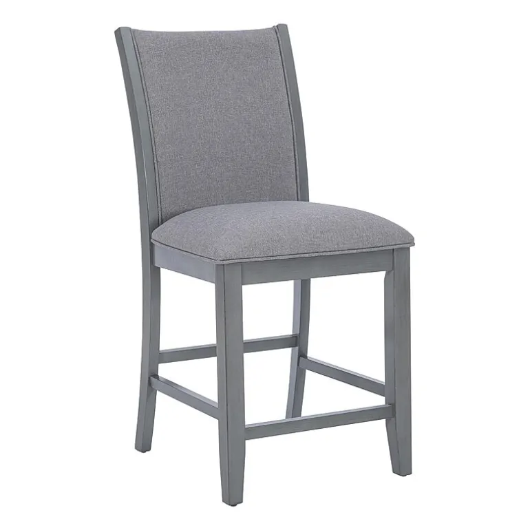Linon Parrilla 2-pc. Counter Height Upholstered Bar Stool