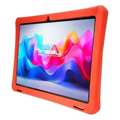 LINSAY® 10.1 Octa Core 128Gb Android 15 Tablet Kids Red