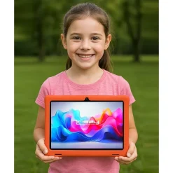 LINSAY® 10.1 Octa Core 128Gb Android 15 Tablet Kids Red