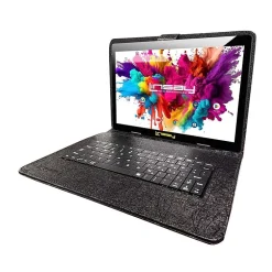 LINSAY® 10.1 Octa Core 128Gb Android 15 Tablet Black Keyboard