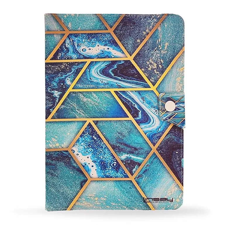LINSAY® 10.1 Octa Core 128Gb Android 15 Tablet Art Shape Case