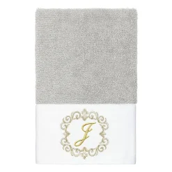 Linum Home Textiles Monica Gold 2-pc. Embellished Hand Towel