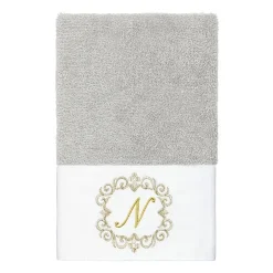 Linum Home Textiles Monica Gold 2-pc. Embellished Hand Towel