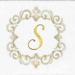 Linum Home Textiles Monica Gold 2-pc. Embellished Hand Towel