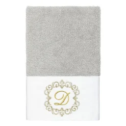 Linum Home Textiles Monica Gold 2-pc. Embellished Hand Towel