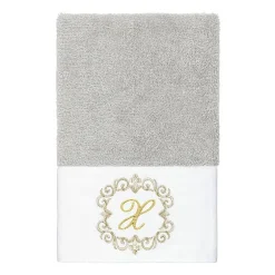 Linum Home Textiles Monica Gold 2-pc. Embellished Hand Towel