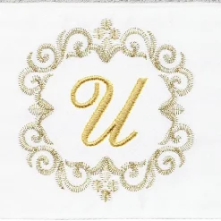 Linum Home Textiles Monica Gold 2-pc. Embellished Hand Towel