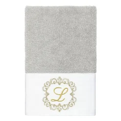 Linum Home Textiles Monica Gold 2-pc. Embellished Hand Towel