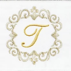 Linum Home Textiles Monica Gold 2-pc. Embellished Hand Towel