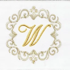 Linum Home Textiles Monica Gold 2-pc. Embellished Hand Towel