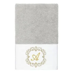 Linum Home Textiles Monica Gold 2-pc. Embellished Hand Towel