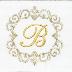 Linum Home Textiles Monica Gold 2-pc. Embellished Hand Towel