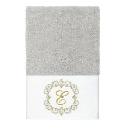 Linum Home Textiles Monica Gold 2-pc. Embellished Hand Towel