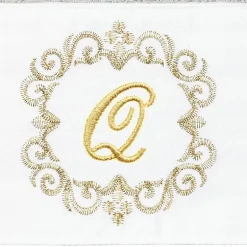Linum Home Textiles Monica Gold 2-pc. Embellished Hand Towel