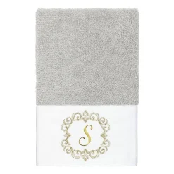 Linum Home Textiles Monica Gold 2-pc. Embellished Hand Towel