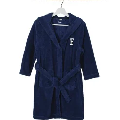Linum Home Textiles Personalized Kids Bathrobe Unisex Long Sleeve Long Length Robe