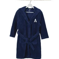 Linum Home Textiles Personalized Kids Bathrobe Unisex Long Sleeve Long Length Robe