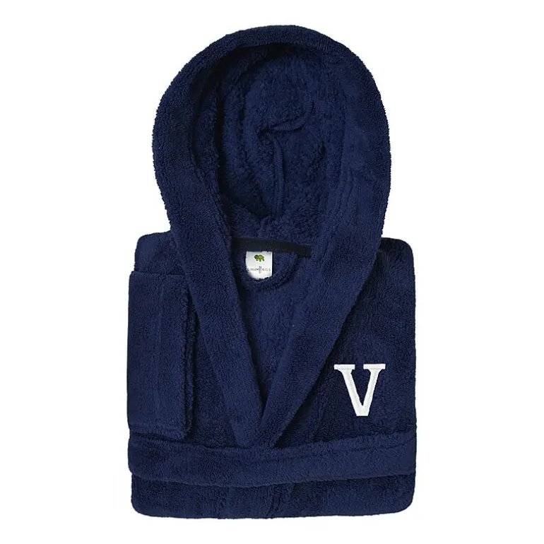 Linum Home Textiles Personalized Kids Bathrobe Unisex Long Sleeve Long Length Robe