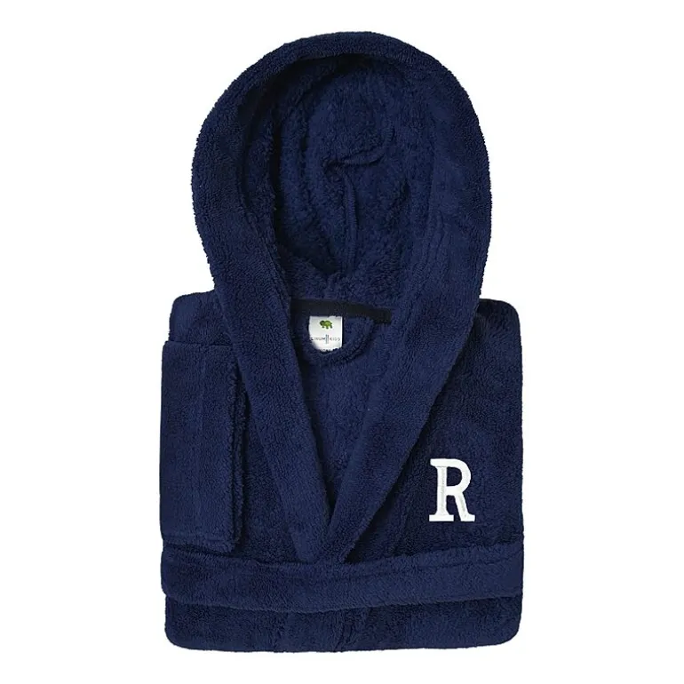 Linum Home Textiles Personalized Kids Bathrobe Unisex Long Sleeve Long Length Robe