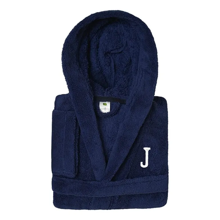 Linum Home Textiles Personalized Kids Bathrobe Unisex Long Sleeve Long Length Robe