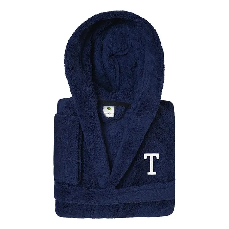 Linum Home Textiles Personalized Kids Bathrobe Unisex Long Sleeve Long Length Robe