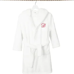 Linum Home Textiles Personalized Kids Bathrobe Unisex Long Sleeve Long Length Robe