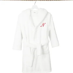 Linum Home Textiles Personalized Kids Bathrobe Unisex Long Sleeve Long Length Robe