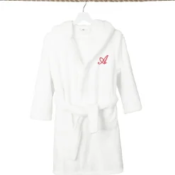 Linum Home Textiles Personalized Kids Bathrobe Unisex Long Sleeve Long Length Robe